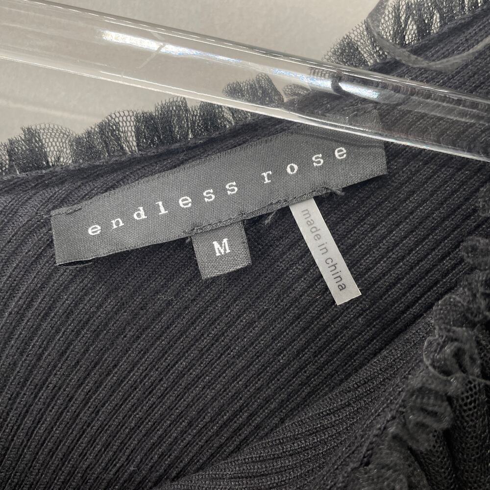 Endless Rose Black Ruffled Blouse - Picture 5 of 5